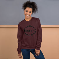 Maroon Unisex Sweatshirt (Black Design)