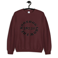 Maroon Unisex Sweatshirt (Black Design)