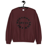 Maroon Unisex Sweatshirt (Black Design)