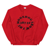 Red Unisex Sweatshirt (Black Design)