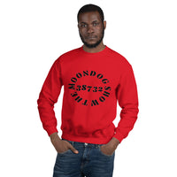 Red Unisex Sweatshirt (Black Design)