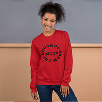 Red Unisex Sweatshirt (Black Design)