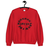 Red Unisex Sweatshirt (Black Design)