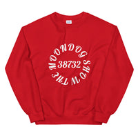 Red Unisex Sweatshirt (White Design)