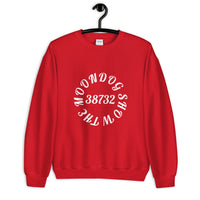 Red Unisex Sweatshirt (White Design)