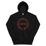 Black Unisex Hoodie - Red Shadow Design