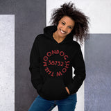 Black Unisex Hoodie - Red Shadow Design