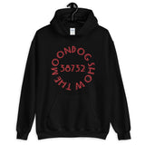 Black Unisex Hoodie - Red Shadow Design