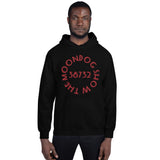 Black Unisex Hoodie - Red Shadow Design