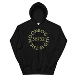 Black Unisex Hoodie - Gold Shadow Design