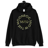 Black Unisex Hoodie - Gold Shadow Design