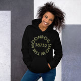 Black Unisex Hoodie - Gold Shadow Design