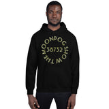 Black Unisex Hoodie - Gold Shadow Design