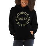 Black Unisex Hoodie - Gold Shadow Design