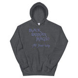 Black Woman Magic Purple Design Unisex Hoodie