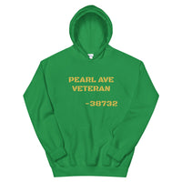 Pearl Ave Veteran Old Gold Design Unisex Hoodie