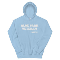 Aloe Park Veteran White Design Unisex Hoodie