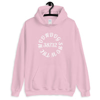 Pink Unisex Hoodie (White Design)