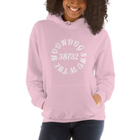 Pink Unisex Hoodie (White Design)