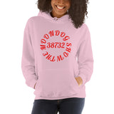 Pink Unisex Hoodie (Red Design)