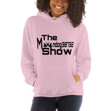 Pink Unisex Hoodie (Black 2 Howls Design)