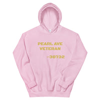 Pearl Ave Veteran Old Gold Design Unisex Hoodie