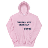 Church Ave Veteran Navy Design Unisex Hoodie