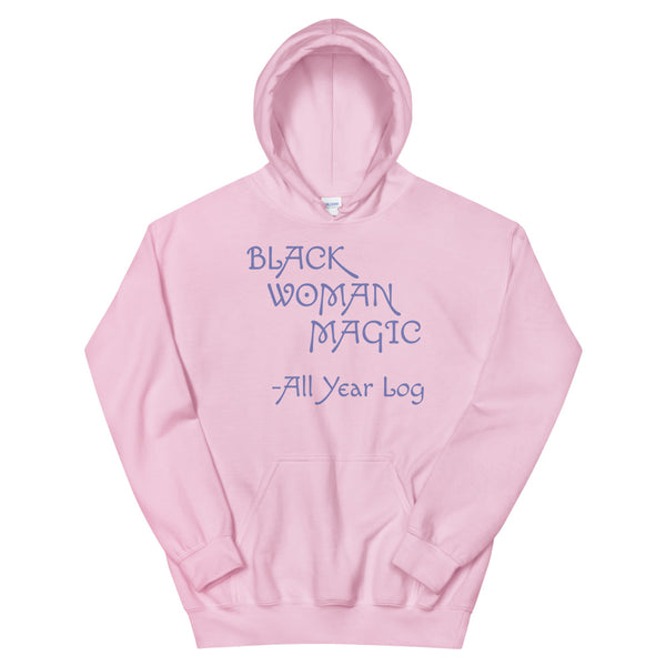 Black Woman Magic Purple Design Unisex Hoodie