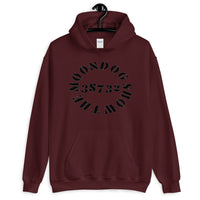 Maroon Unisex Hoodie (Black Design)