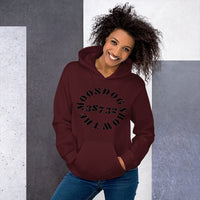 Maroon Unisex Hoodie (Black Design)