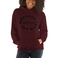 Maroon Unisex Hoodie (Black Design)