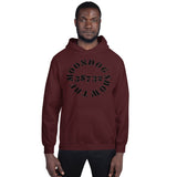 Maroon Unisex Hoodie (Black Design)