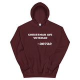 Christman Ave Veteran White Design Unisex Hoodie