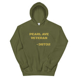 Pearl Ave Veteran Old Gold Design Unisex Hoodie