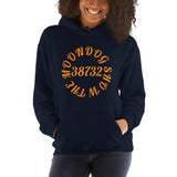 Navy Unisex Hoodie - Orange Design