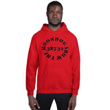 Red Unisex Hoodie (Black Design)