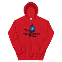 Red Unisex Hoodie (Blue Howling Wolf)