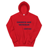 Church Ave Veteran Navy Design Unisex Hoodie