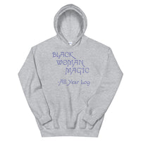 Black Woman Magic Purple Design Unisex Hoodie