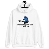 White Unisex Hoodie (Black Wolf design)