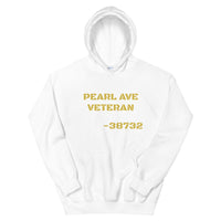 Pearl Ave Veteran Old Gold Design Unisex Hoodie