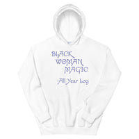 Black Woman Magic Purple Design Unisex Hoodie