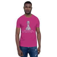 Dark Berry Short-Sleeve Unisex T-Shirt (Purple Diamond Design)