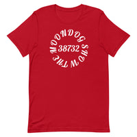 Red Short-Sleeve Unisex T-Shirt (White Design)