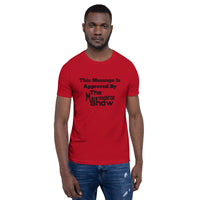 Red Short-Sleeve Unisex T-Shirt (This Message Black Design)