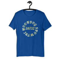 True Blue Short-Sleeve Unisex T-Shirt (Gold Design)