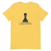 Yellow Short-Sleeve Unisex T-Shirt (Black No Strings Design)