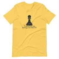 Yellow Short-Sleeve Unisex T-Shirt (Black No Strings Design)
