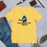 Yellow Short-Sleeve Unisex T-Shirt (Black Design Howling)