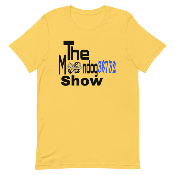 Yellow Short-Sleeve Unisex T-Shirt (Black Design 2 Howls)